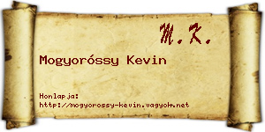 Mogyoróssy Kevin névjegykártya