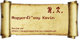 Mogyoróssy Kevin névjegykártya